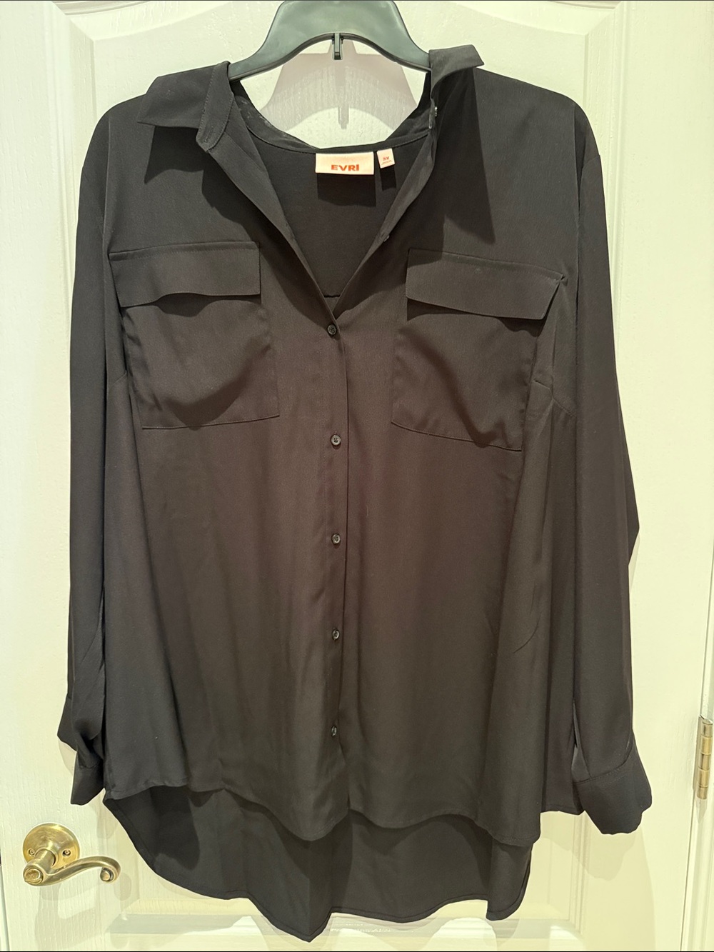 Evri Women's Black Shirt 3X